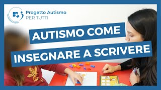 Insegnare a scrivere a bambini autistici  attività per autismo e disabilità intellettiva [upl. by Kalindi321]