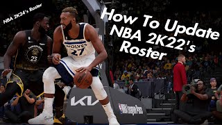 How to Update NBA 2K22s Roster To NBA 2K24s Roster [upl. by Edahsalof]