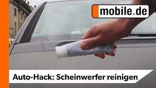 DIY Scheinwerfer polieren mit Zahnpasta  mobilede [upl. by Nivrek284]