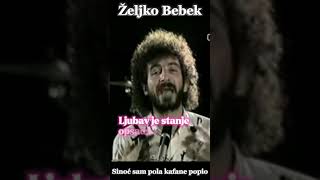 Željko Bebek quotSinoć sam pola kafane popioquot [upl. by Marissa]