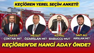 Keçiören yerelseçim anketi Keçiörende son durum ne Hangi aday önde gidiyor yerelseçim2024 [upl. by Ettedualc373]