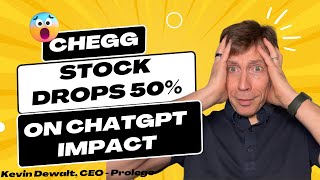 DISRUPTED  Chegg CHGG Stock Drops 50 on ChatGPT Impact [upl. by Paresh]