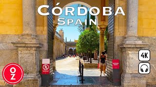 CÓRDOBA  Spain 🇪🇸 4K Sunny Day Walking Tour ☀️ Narrow Streets amp MezquitaCatedral de Córdoba ASMR [upl. by Hartzell828]