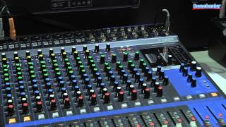 Yamaha MG Series Mixer Overview  Sweetwater at Winter NAMM 2014 [upl. by Eniledgam]