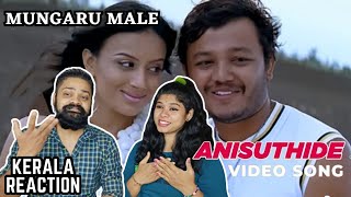 Mungaru Male Anisuthide Video Song REACTION  Malayalam  Golden Star Ganesh Pooja Gandhi Sonu Nigam [upl. by Andromache]