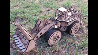 CAT 994 Loader Lasercut 3D Puzzle Model [upl. by Munford]