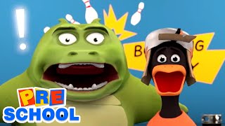 Gob and Friends  Bowling  Funny Cartoons For Kids  Bowling Challenge Fun  Children Videos [upl. by Nere119]