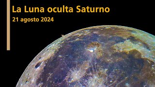 Ocultación Saturno por la Luna 2024 [upl. by Kordula37]