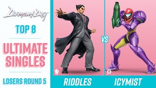 Riddles Kazuya vs IcyMist Samus  Top 16 LOSERS R5  ULTIMATE SINGLES  Diamond Dust [upl. by Oregolac]