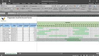 ✅ FORMATO EN EXCEL PARA PROGRAMACIÓN TURNOS TÉCNICOS [upl. by Nilya]