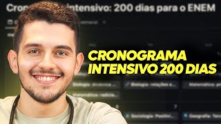 CRONOGRAMA de 200 DIAS para o ENEM 2024 [upl. by Alin]