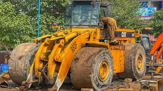 Caterpillar Wheel Loader Imported From Thailand  Incredible Repairing Procedure Of Huge CAT [upl. by Alliuqaj]