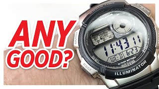 CASIO AE1000W AE1000W1A2VEF Digital Watch Review  Is this budget Casio any good [upl. by Radferd]