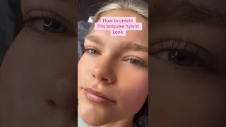 How to create this subtle Hybrid Lash Extensions set 🥰 [upl. by Allecram]