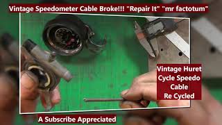 Vintage Speedo Cable Repair quotmr factotums workshopquot [upl. by Nylak824]