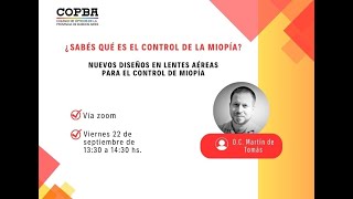 Capacitación COPBA Nuevos diseños en lentes aéreas para el control de la miopía [upl. by Sissie]