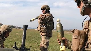 Rapid Shooting Mortar Fire for Effect Training Exercise [upl. by Milissa485]