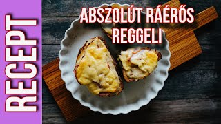 CROQUE MONSIEUR a reggelik KIRÁLYA❤️🔥🥪👑 [upl. by Jerrold]