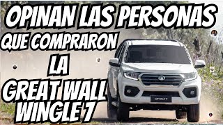 OPINION DE PERSONAS QUE COMPRARON LA GREAT WALL WINGLE 7 [upl. by Carr]