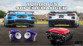 Turbo VS Supercharger Which one is right for you C8 Corvette shootout at BoostDistrict [upl. by Gussie55]