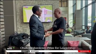 Malema attends Obafemi Awolowo Prize for Leadership award ceremony in Nigeria [upl. by Cleodell]