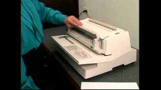 GBC 470KM Comb Binding Machine Versatility Demo Video [upl. by Livingston788]