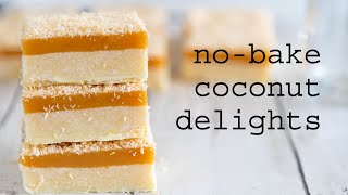 NoBake Coconut Delights  traybakes amp more [upl. by Latsirc]