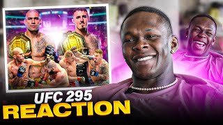 Israel Adesanya Reacts to INSANE UFC 295 PPV amp Responds to Alex Pereira Callout [upl. by Eceer]