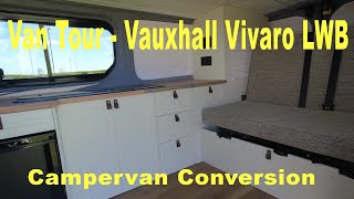 Van Tour Vauxhall Vivaro  Campervan Conversion  LWB Vivaro [upl. by Mages767]