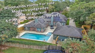 MINDBLOWING Home sale Woodlands TX ☀️Solar Panels Pool amp More [upl. by Wentworth297]