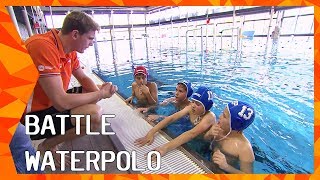 Battle Waterpolo met Nomi Stomphorst en Milan de Koff  ZAPPSPORT [upl. by Eves870]