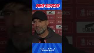 When Jurgen Klopp Goes Full Trump LiverpoolFC Liverpool LFC MUNLIV FACup [upl. by Anwahsiek]