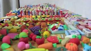 Eraser Collection Over 500 Erasers [upl. by Niliram]