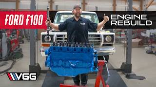 ABANDONED To Restored Rebuilding a Ford F100 Part 3  HOTROD EFI 300 Straight 6 Budget Build [upl. by Alym]