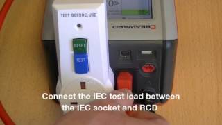 How to test a portable RCD with the Apollo 600 [upl. by Aimat]