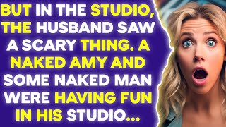 But in the studio the husband saw a scary thing A naked Amy and some naked man were having fun [upl. by Adelaida55]