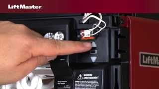 How to program travel on LiftMaster® Security20™ garage door opener [upl. by Ykroc309]