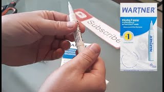 WARTNER Wart Verruca PEN Review amp Instructions How to Remove Warts Quickly Hands Feet TCA Product [upl. by Sallee91]