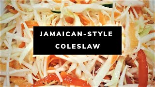 FRESH COLESLAW no mayo  JAMAICAN COLESLAW RECIPE [upl. by Shurlock]