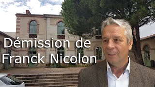 Démission de Franck Nicolon conseiller municipal à Clisson [upl. by Anyahs438]