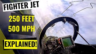 Low Level IN COCKPIT  EXPLAINED by the RAF Instructor Pilot [upl. by Rick]