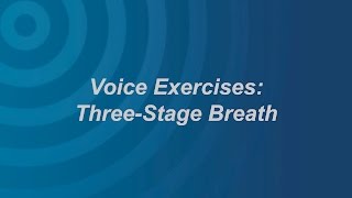 Voice Exercises ThreeStage Breath [upl. by Irby]