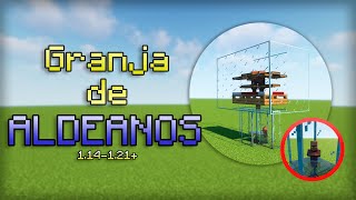 Granja de Aldeanos Java y Bedrock  Tutorial Minecraft 120 [upl. by Onitsoga]