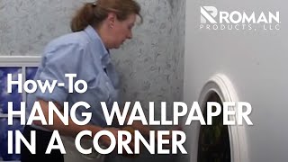 How to Hang Wallpaper in a Corner [upl. by Gefen]