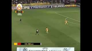 Hagi  Galatasaray 2  0 Milan 1GOL 07032001 [upl. by Ogait]