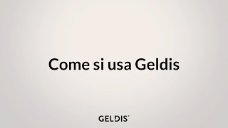 Come si usa Geldis  Geldis Shorts [upl. by Deelaw]