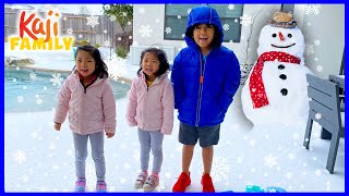 Crazy Snow Day with Ryan Emma and Kate [upl. by Cello]