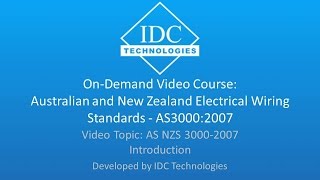 AS NZS 3000 2007 Introduction  OnDemand Course [upl. by Scever]