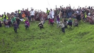 The biggest tumbles from the 2019 Gloucester Cheese Rolling Race [upl. by Nit]