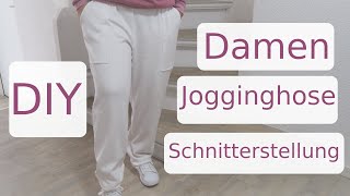 Jogginghose nähen mit Annas Nähschule  Schnitterstellung  DIY [upl. by Padriac755]